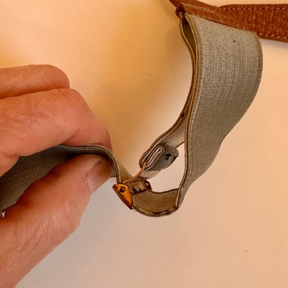Vintage Button Suspenders Hickok Grey Leather Ends Adjustable - Picture 10 of 16